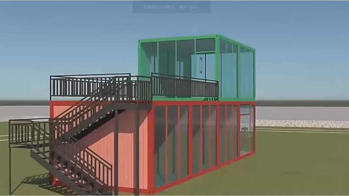 Biệt thự container dạng mô-đun gấp mở ra một phong cách sống tiện nghi mới