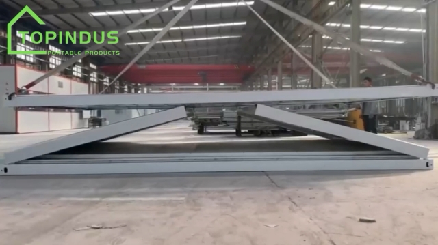 Nhà container di động mô-đun khung thép 20FT lắp ghép sẵn dạng gấp chữ Z