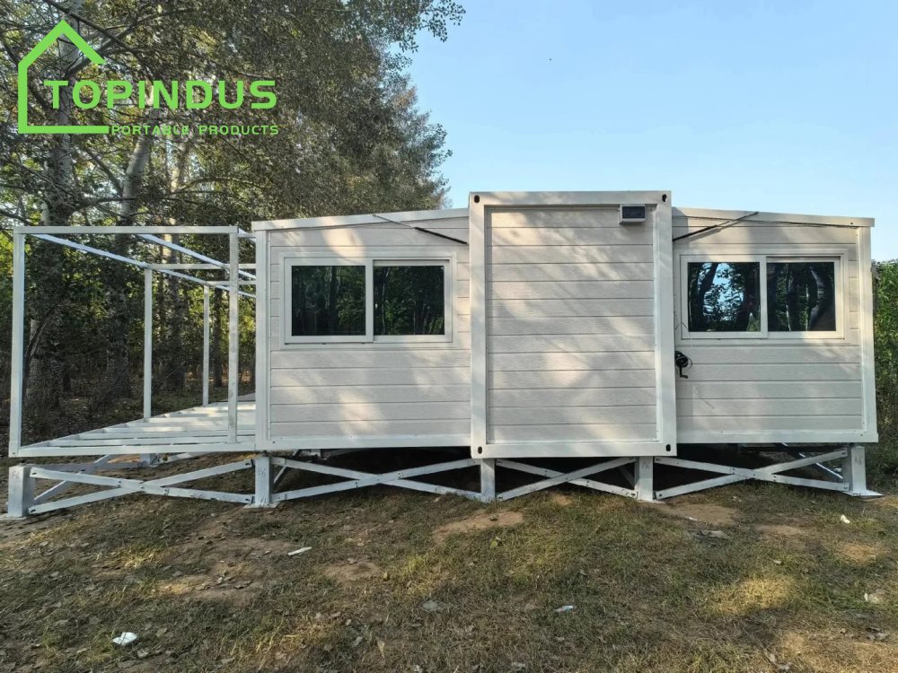 Nhà container gấp gọn, mở rộng theo yêu cầu của Úc, có sân hiên