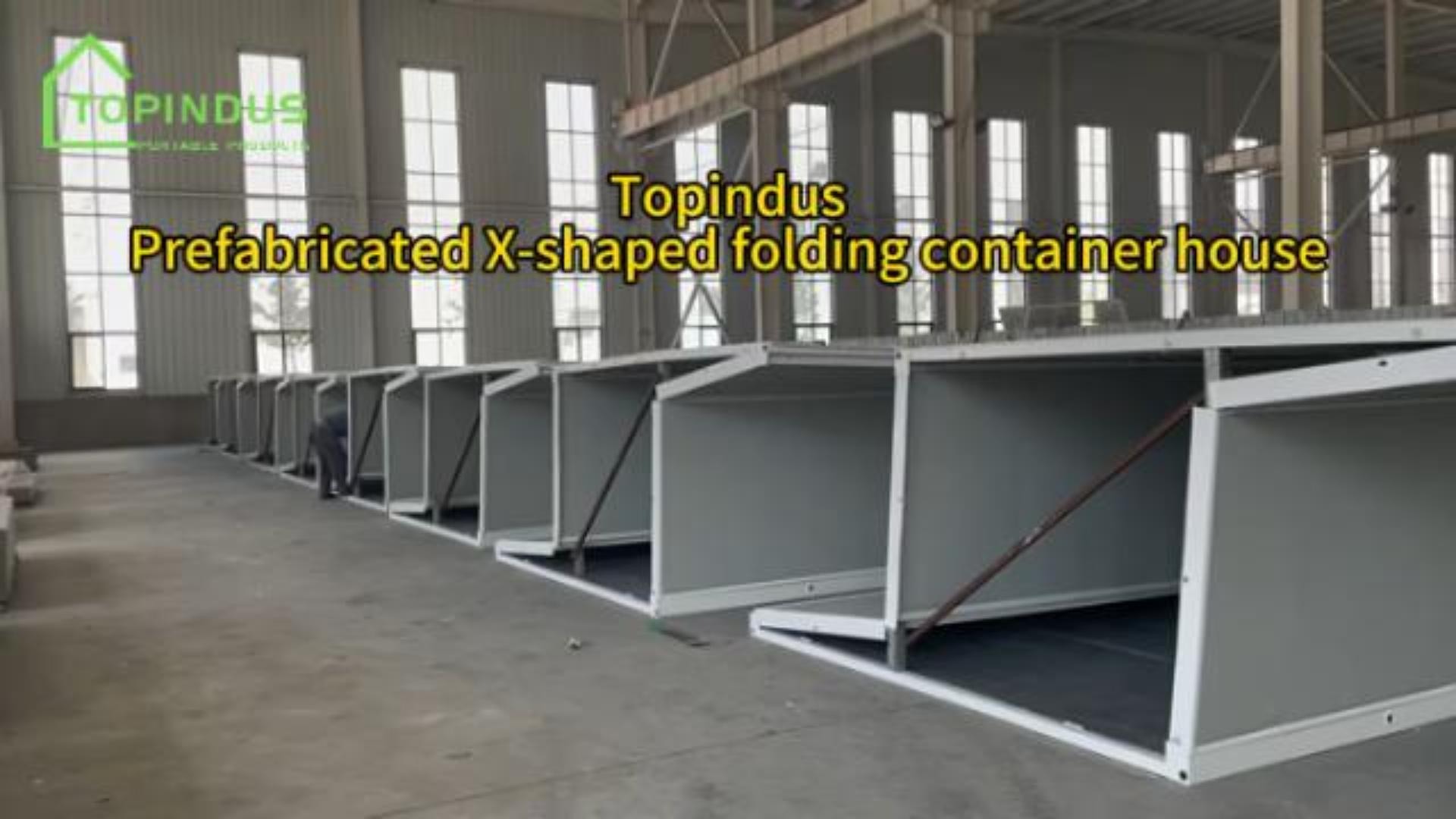 Nhà container gấp kiểu X: Nhanh chóng, linh hoạt và dễ di chuyển